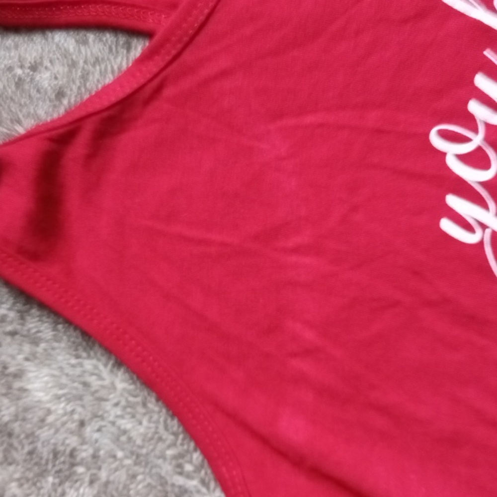 Burgundy racerback graphic tank - Picture 8 of 8